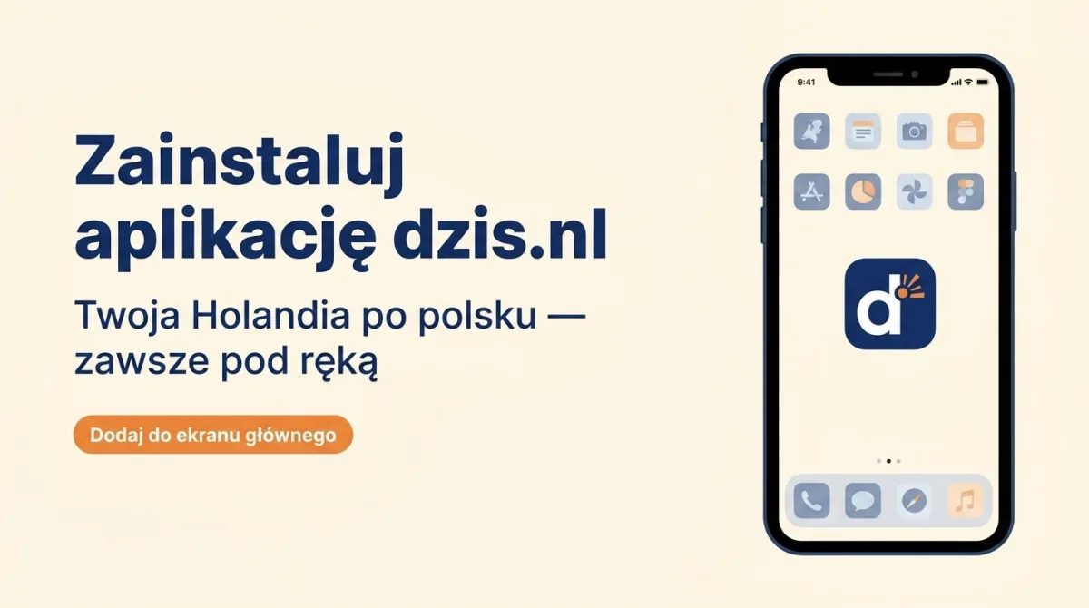 Zainstaluj aplikację dzis.nl — Twoja Holandia po polsku, zawsze pod ręką