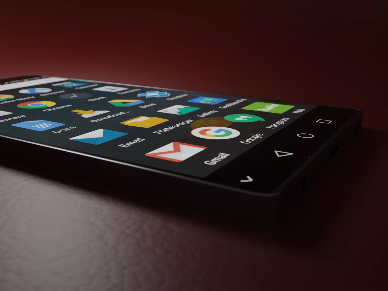 Czarny Smartfon Z Systemem Android