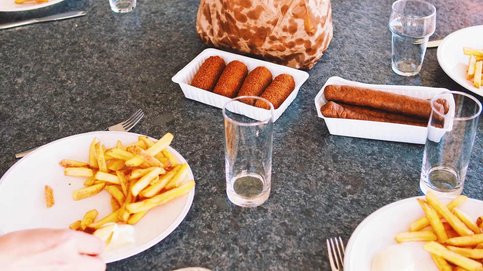 Fotografia Frytek I Hot Dogów