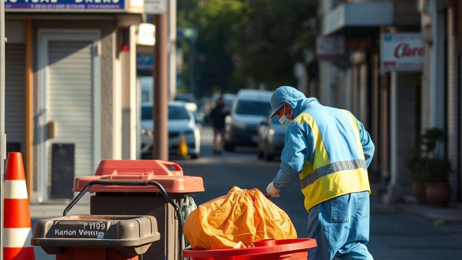 Mężczyźni, którzy utrzymują Rotterdam w czystości