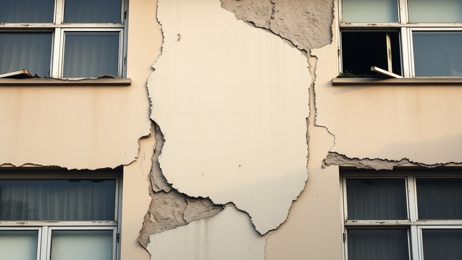 Fragment elewacji spadł w Gdańsku