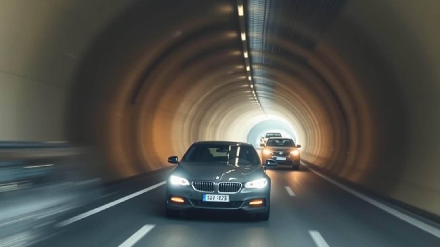 Pies biegał przez tunel w Holandii